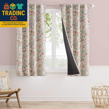 Pink Nursery Curtains for Girls Room Floral Blackout Dorm Curtains 63 Inch Lengt