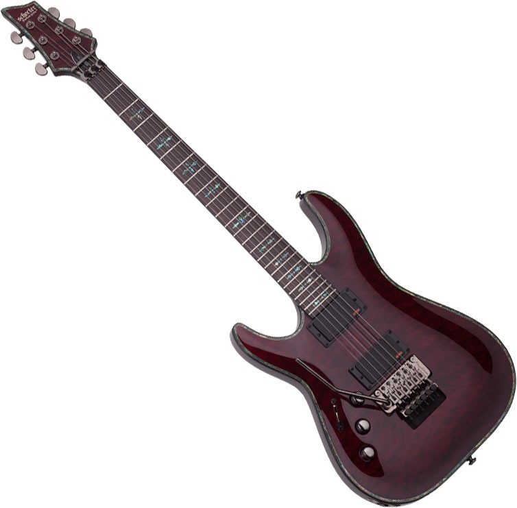 Schecter Hellraiser C-1 FR Left-Handed Electric Guitar Black