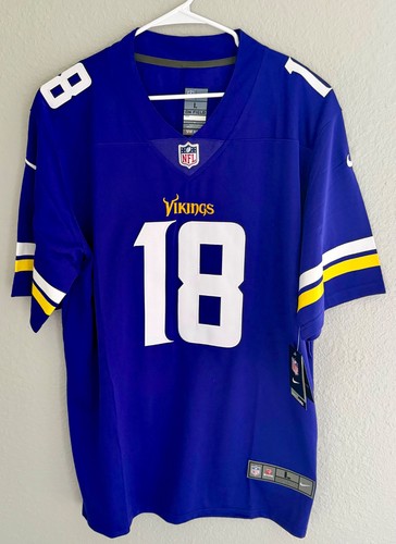 NEW ADULT LARGE Justin Jefferson #18 Minnesota Vikings replica Football Jersey