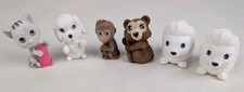 Puppy Kitty Jungle In My Pocket Flocked Animal Toy Lot Dogs Cats Mini Figures