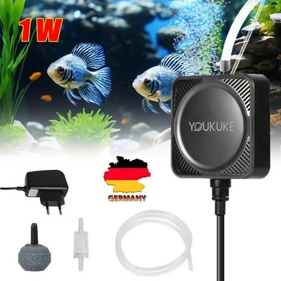NEU Ultra-leise Belüfter Aquarium Oxygen Luftpumpe Aquarium Sauerstoffpumpe DHL