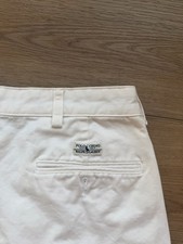 Vintage Polo Ralph Lauren White Cotton Tailored Shorts Size 36