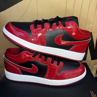 NEW Jordan 1 Low SE Patent Varsity Red Black NBY HV4396-006 Womens