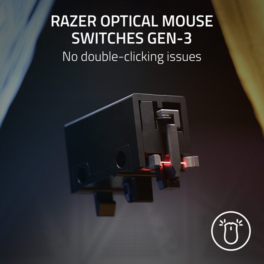 Мышь Razer DeathAdder V3 - Ultra-lightweight Ergonomic Wired Esports Gaming Mouse, цвет: Чёрный — фото 5