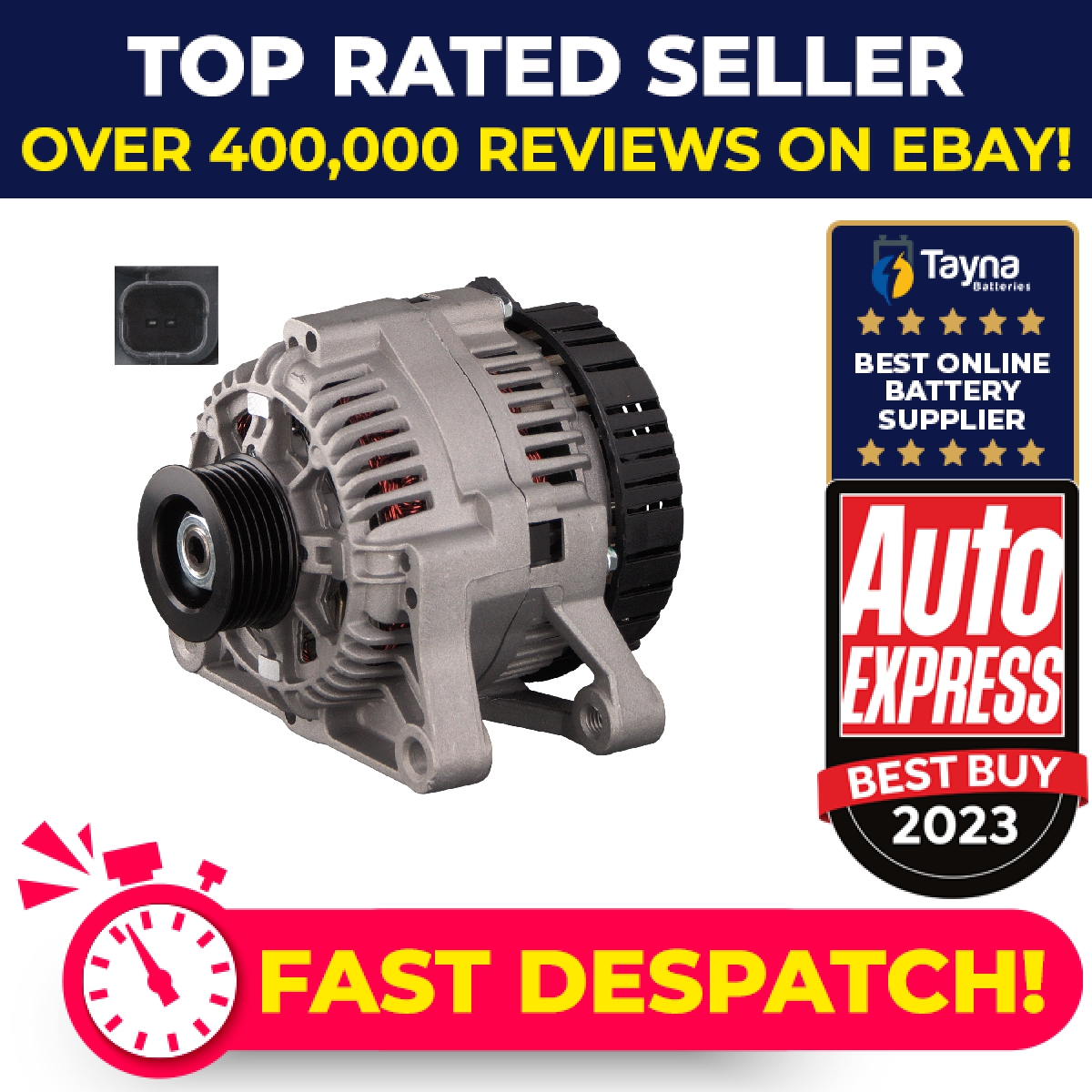 Alternator fits CITROEN DISPATCH U6U 2.0 00 to 06 5705GN 5705KX 5705KY 57056Y