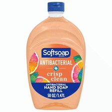 Softsoap Antibacterial Refill 50oz Crisp Clean Scent 0.16 per fl oz