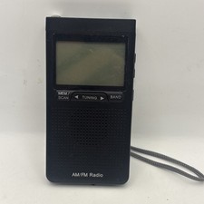 AM FM Radio Battery Operated Radio Portable Pocket Auto-Search Emergency TESTED