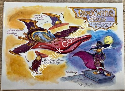 Disney WonderGround 2026 Darkwing Duck & His Steam Thruster Plane By Mark Page