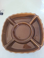 Real Home 14 In Veggie Tray Brown 