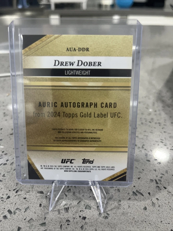 2024 Topps Gold Label UFC - Auric Autographs Drew Dober #AUA-DDR /199 (AU) - Image 2 of 2