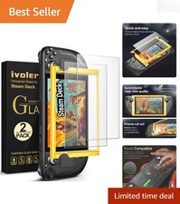 Ultra-Clear Anti-Fingerprint Screen Protector for Steam Deck 7''/7.4'' - 2 Pack