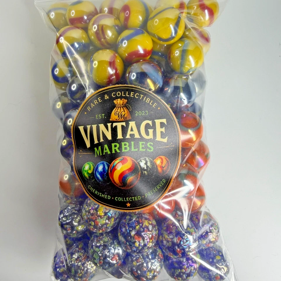 100 Premium Vacor Marbles Boy Edition Variety Pack Brand New Mint 5/8" 16mm - Image 1 of 4