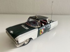 Vintage Japan Tin Litho Friction Toy ICHIKO Tin Patrol Police Car 64247 lot 3