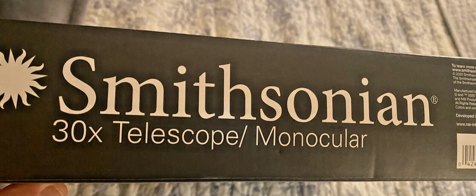 Smithsonian 30X Telescope Monocular Kit New In Sealed Box Tripod  - Image 4 of 4