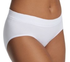 VANITY FAIR No Pinch No Show Seamless White Hipster Panty Womens Sz S 5 L 7 XL 8