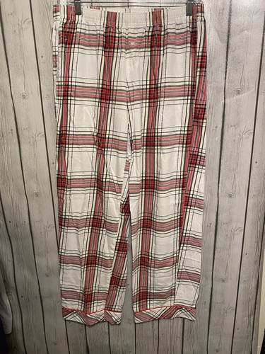 Victoria Secret Plaid Flannel 2pc Long Sleeve Top and Pant Set size Medium - Picture 5 of 7