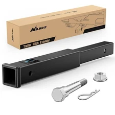 Nilight Trailer Hitch Extender 18Inch Extension Length for 2Inch Receiver Tube