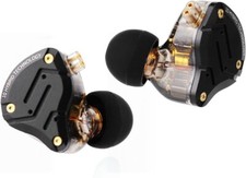 KZ ZS10 PRO 10 Hybrid Units 4BA 1DD Headphones Hifi IEM Earphone Stone Black