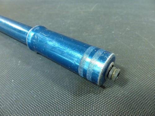 Ancienne pompe à vélo en aluminium bleu métallisé vintage cyclo ancien - Picture 6 of 11