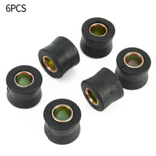 Amortiguador 6 piezas Buje Anillo Goma Universal Moto Altura 20mm Negro