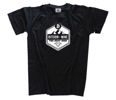 Bitcoin Mine the best Iron si Kryptowährung Digital Blockchain Coins BTC T-Shirt