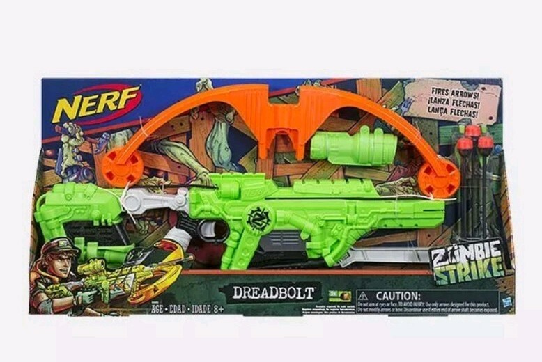 New NERF Zombie Strike DREADBOLT Dart BLASTER Dread Bolt Bonus