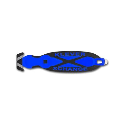 Klever X-Change KCJ-XC-B Safety Cutter 6-1/2 In. Black/Blue