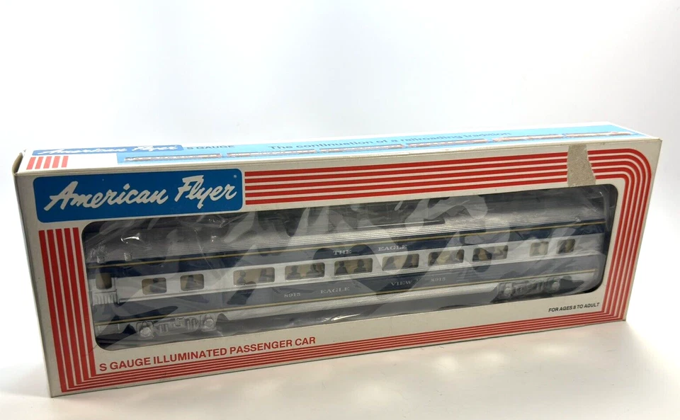 S American Flyer Missouri Pacific Eagle Spirit Vista Dome 8915 Original Box - Image 2 of 4