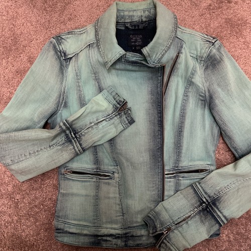 Guess Lime Green Denim Jacket. Vintage 