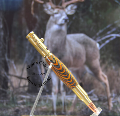 Pen Handmade Writing Pens Spectraply Wood Bolt Action SEE VIDEO 1530
