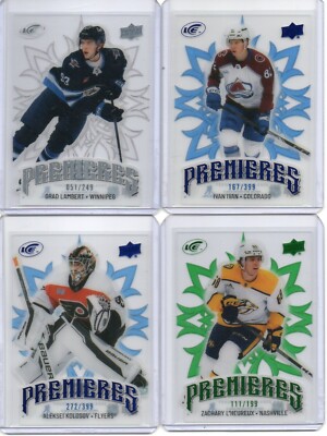 2024-25 UD Ice Premieres ** You Pick ** Base, Green, Blue, Gold with Level 1 & 2