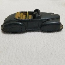 Coche de juguete de goma vintage convertible ARCOR SAFE PLAY TOYS verde y amarillo