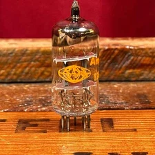 Vintage Amperex 12AT7 Preamp Tube ECC81 Valve Mullard Blackburn Factory #248