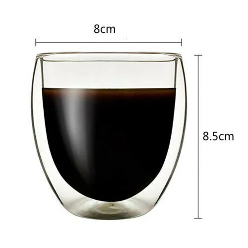6X DOPPELWANDIGE THERMO GLÄSER 250,350,450ML LATTE MACCHIATO COCKTAIL KAFFEE TEE - Bild 15 von 17