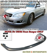 Fits 08-09 Subaru Legacy 4/5dr [US-Spec Only] V-Limited Style Front Lip (PU)