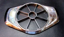 Vintage 1980's Handheld Apple Corer Wedge Slicer Stainless Steel Utensil