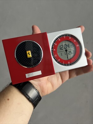 Oregon Scientific Ferrari Weather Station Clock with wireless remote sensor