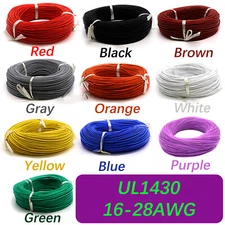 Cables Tinned copper electronic wire UL1430 PVC 16/18/20/22/24/26/28AWG 