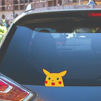 Surprised Pikachu Sticker Decal - Peeker Peeper Meme Cute Funny JDM Slap