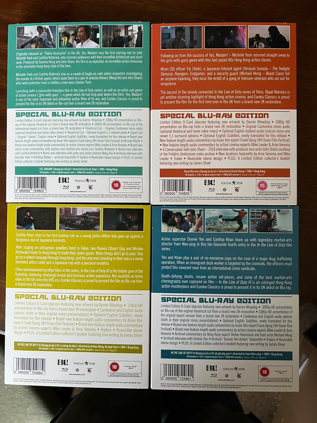 IN THE LINE OF DUTY 14EUREKA BLU RAYSLIMITED EDITION VERSIONS eBay