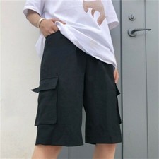 Summer Women Cargo Sports Shorts Half Pants Trousers Loose Casual Combat