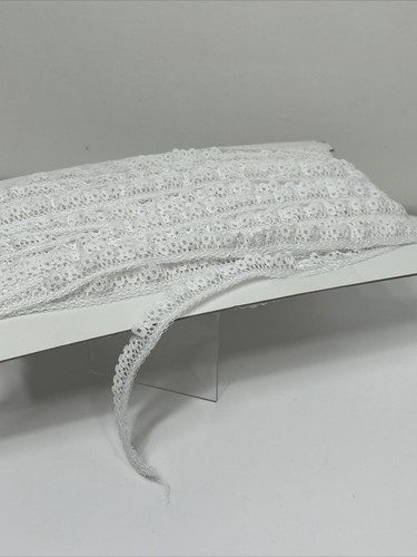 Lingerie White Lace Trim Sewing Crafting Fabric Edging Hem Ribbon Wedding - Imagen 8 de 9