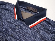 G/FORE Performance Fabric Free Form Stripe Slim Fit Golf Shirt NWT S 120