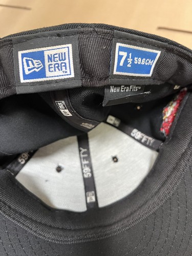 2007 Supreme Public Enemy New Era Fitted Cap 7 1/2 59.6 CM Black 59fifty - Picture 8 of 9