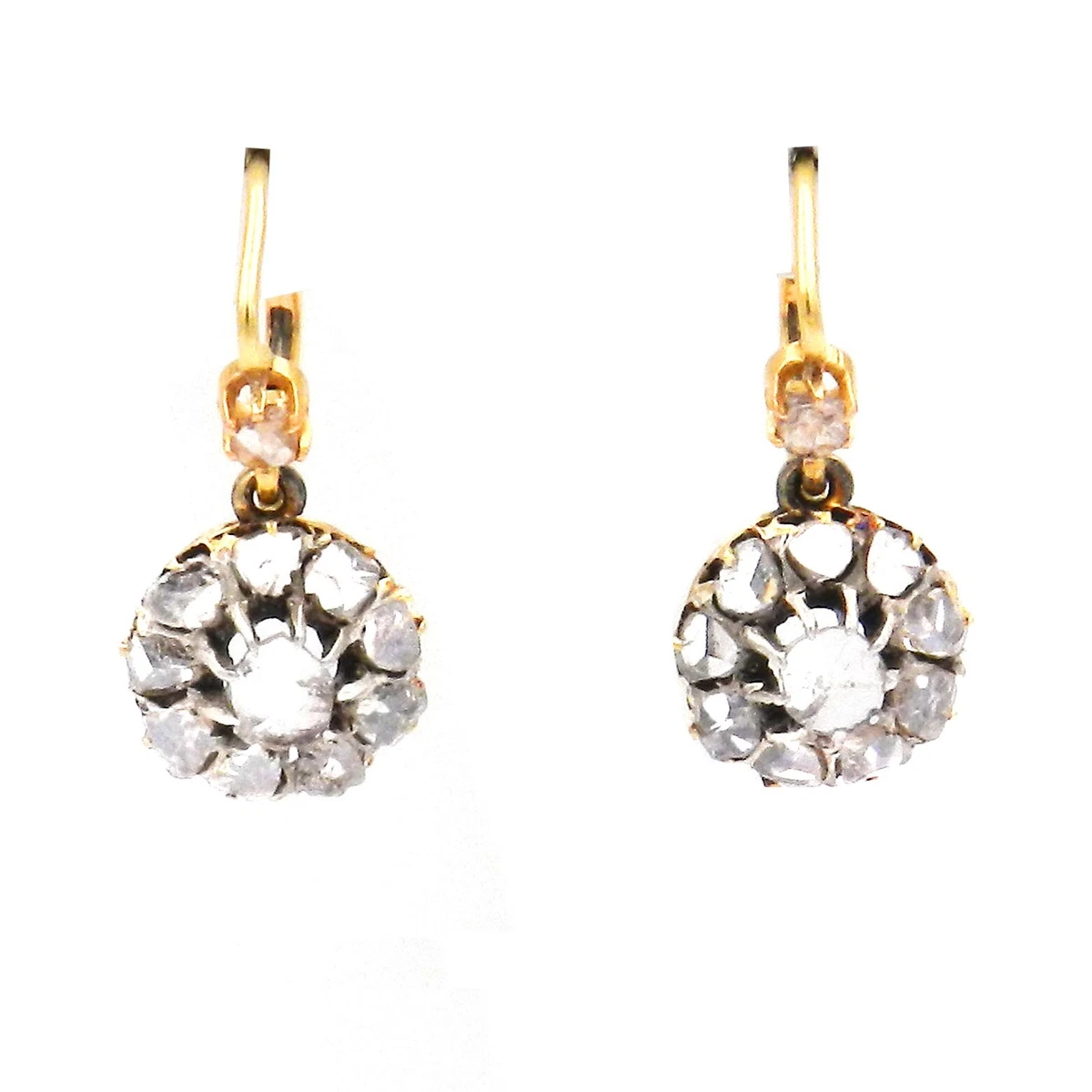 Antique diamond deals earrings ebay