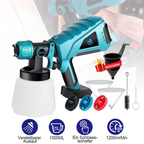 Für Makita 18V Akku Farbspritzgerät Sprühpistole Farbspritzpistole