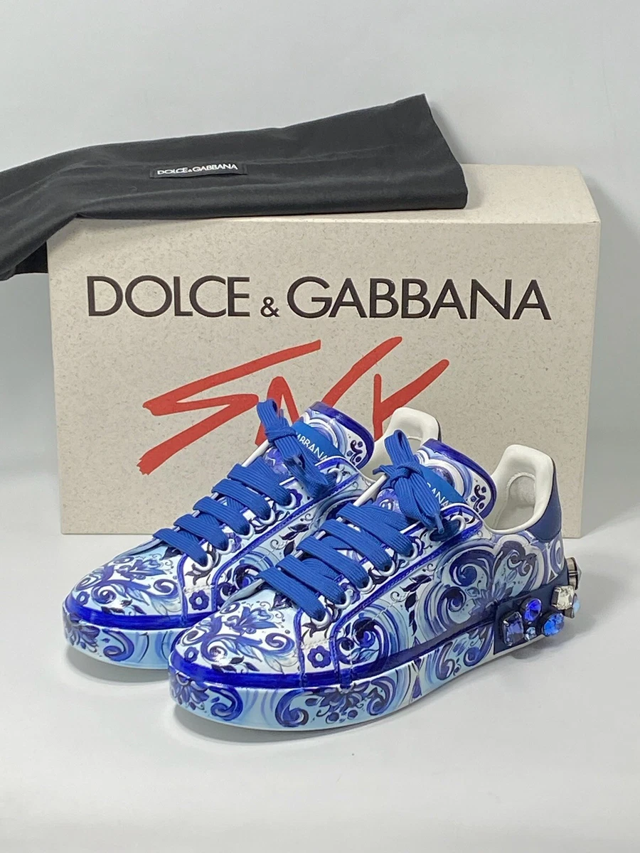 Dolce & Gabbana Portofino Majolica-print sneakers size 38