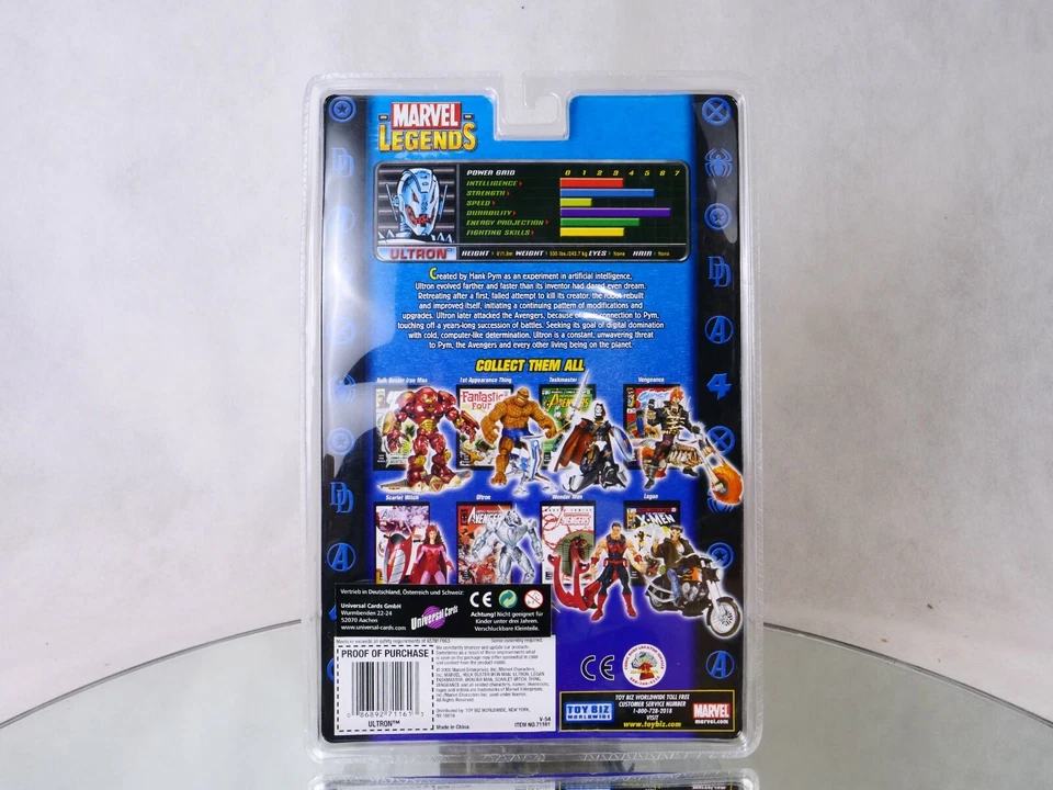 Toy Biz Marvel Legends N° 71161 ULTRON Serie Legendaria De Jinetes Nuevo 2005 - Imagen 4 de 4