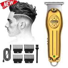 Kemei Cordless Hair Trimmer 0mm Clipper Professional Electric Cutting Machine