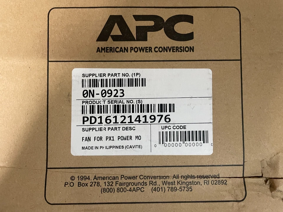 APC 0N-0923 Fan Kit Assembly PX1 Distribution Power Module 0N0923 - Image 2 of 4